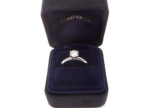 Authentic Tiffany \u0026 Co .77 Solitaire 