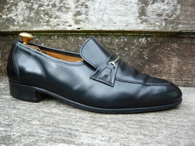JOSEPH CHEANEY HALBSCHUHE SCHUHE SCHWARZ LEDER UK8 HERREN EPPING SEHR GUTER ZUSTAND