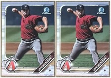 2019 Bowman Chrome Prospects Taylor Widener Lot #BCP-9 (RC) Arizona Diamondbacks