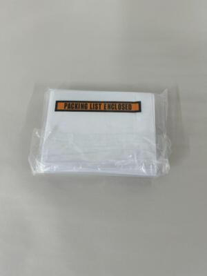 #ad 100 6000 Orange Packing List Envelope Pouches 4.5 X 5.5 $9.99