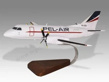 Saab 340B Pel-Air Desk Wood Airplane New Model Small Scale 1/72