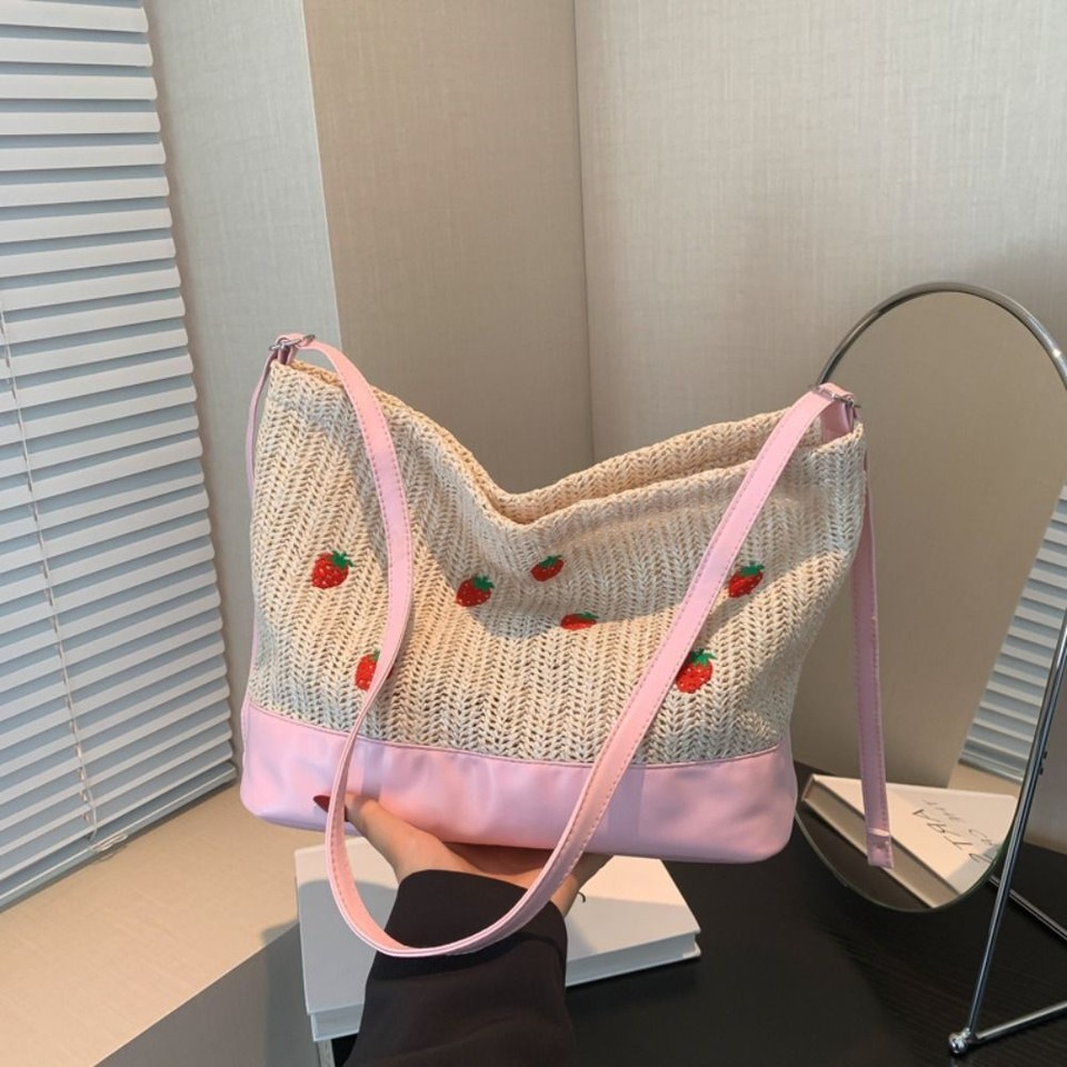 PU Sweet Handbag Large Capacity Tote Bags New Aesthetic Crossbody Bags