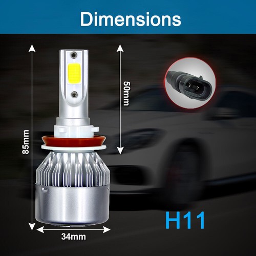1 pair H7/H4/H3/H1/H11/9005/9006/9004 LED C9 Car Headlights Kits Bulbs 6000K US - Picture 25 of 35