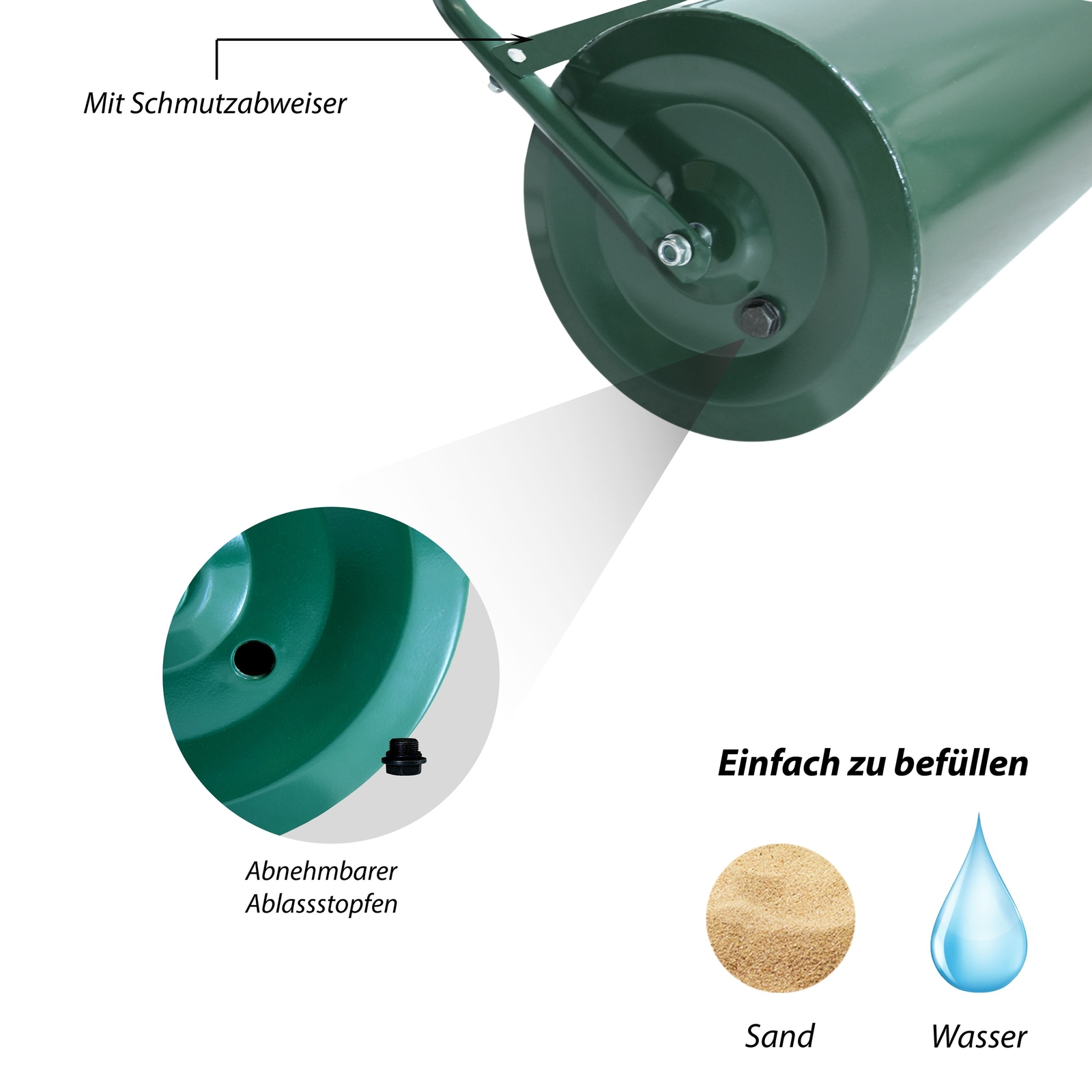 ULDIGI Leder Walze - Stahlnahtwalze Mit Holzgriff Für Lederarbeiten & Prägung