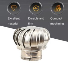 Chimney Spinning Cowl Ventilation Duct Spinner Rotating Pot Roof Top Bumpers