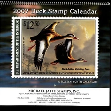 2007 DUCK STAMP CALENDAR - GREAT PICTURES & COLLECTIBLE, OR SAVE UNITL 2029!