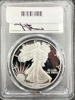 1986-S PCGS PR70DCAM Silver Eagle | eBay