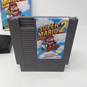 Super Mario Bros. 2 (Nintendo NES, 1988) With Box No Manual Tested