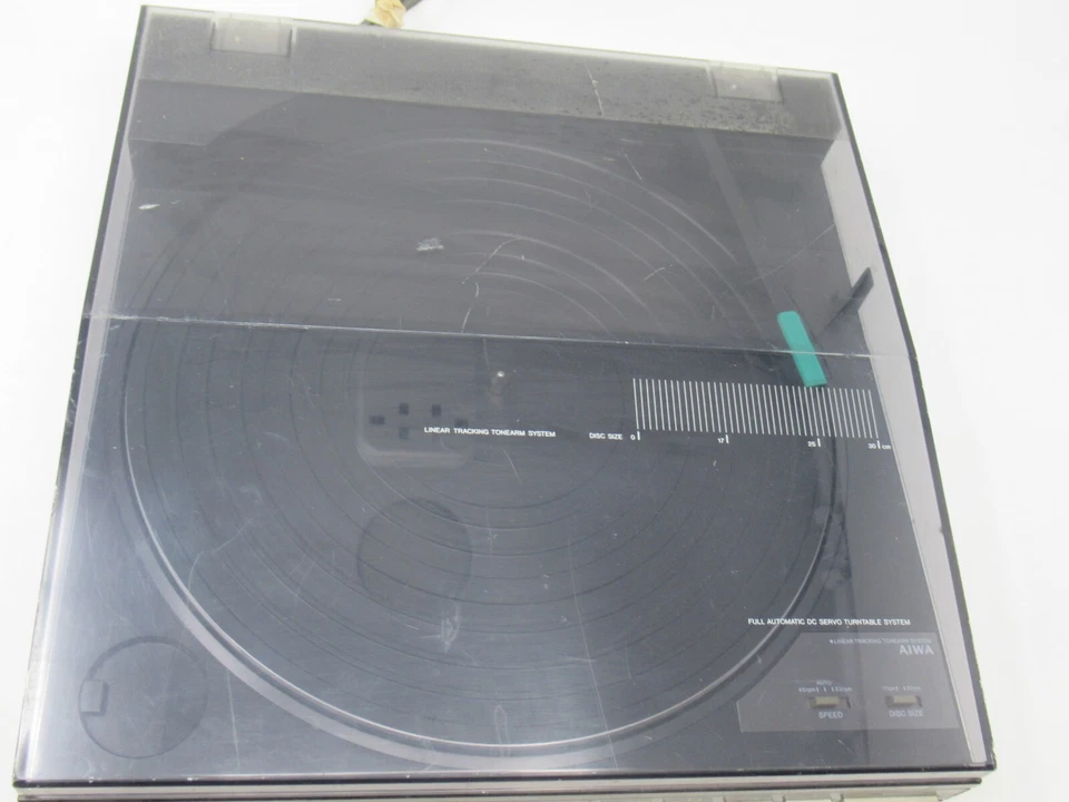 AIWA LINEAR TRACKING DC SERVO TOCADISCOS SISTEMA ESTÉREO LX-20 REC. JUGADOR SIN PROBAR Foto 4 de 4