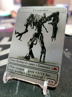 metal mtg cards Custom Card Personalized Magic Card Design on Brushed Aluminum Create Your Own Unique Collectible Gift (Creature) : Toys & Games Add 2 to your mana pool for each card revealed this way. Construct / Custom Metal Token
