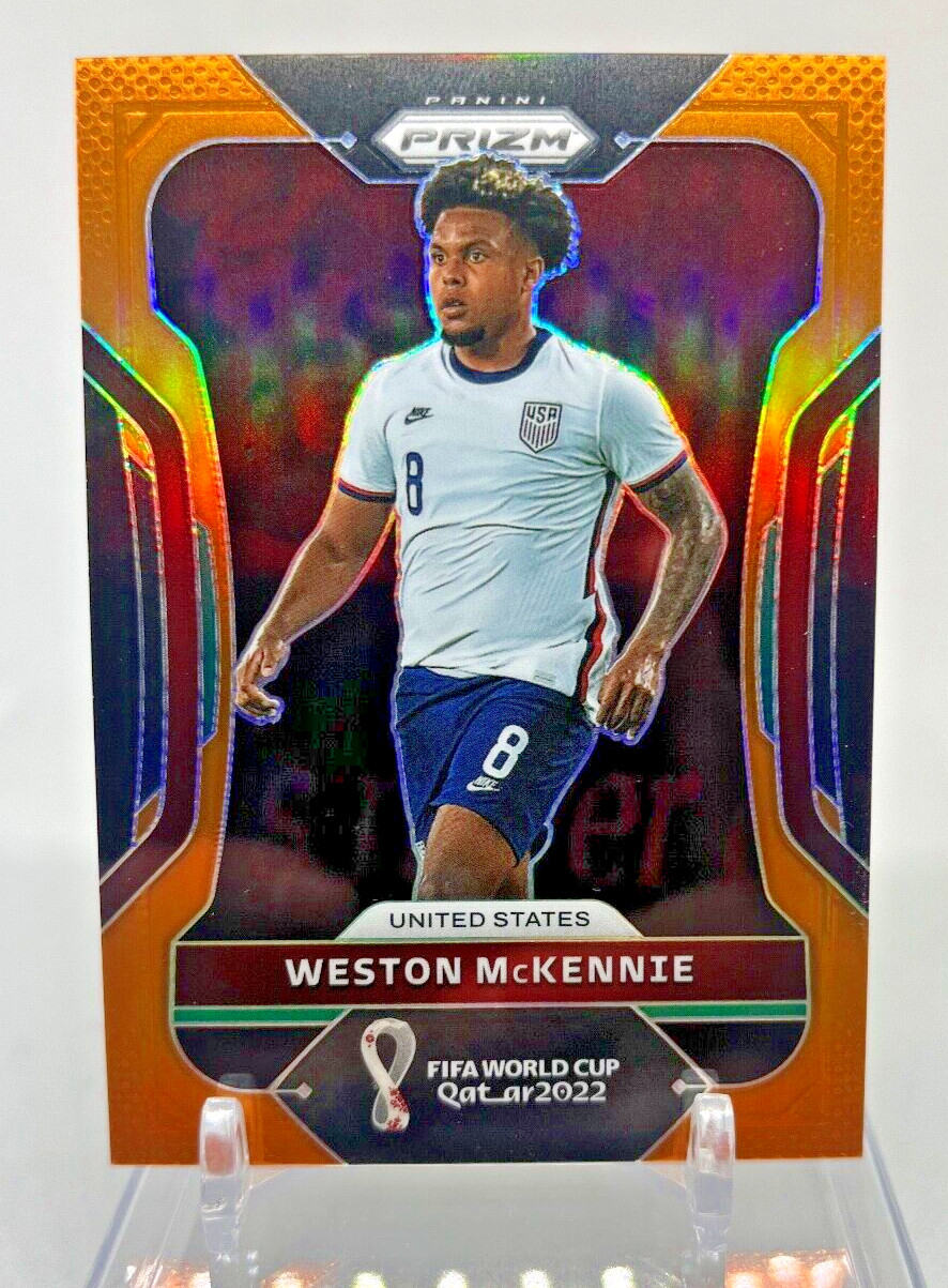 2022 Panini Prizm World Cup WESTON MCKENNIE Orange /25 #209 USMNT