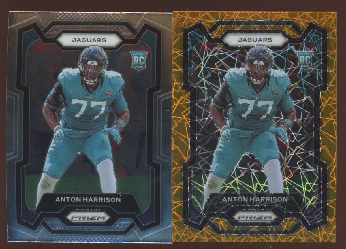 Anton Harrison 2023 Panini Prizm Orange Lazer RC #347 Jacksonville
