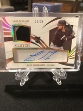 2021 Immaculate Luis Gonzalez Clutch Gold RPA RC Jersey Patch Auto #11/25