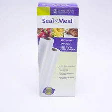 Seal a Meal Vacuum Storage Bags Two 2 Rolls 11" x 18' Feet Freeze Food saver NEW