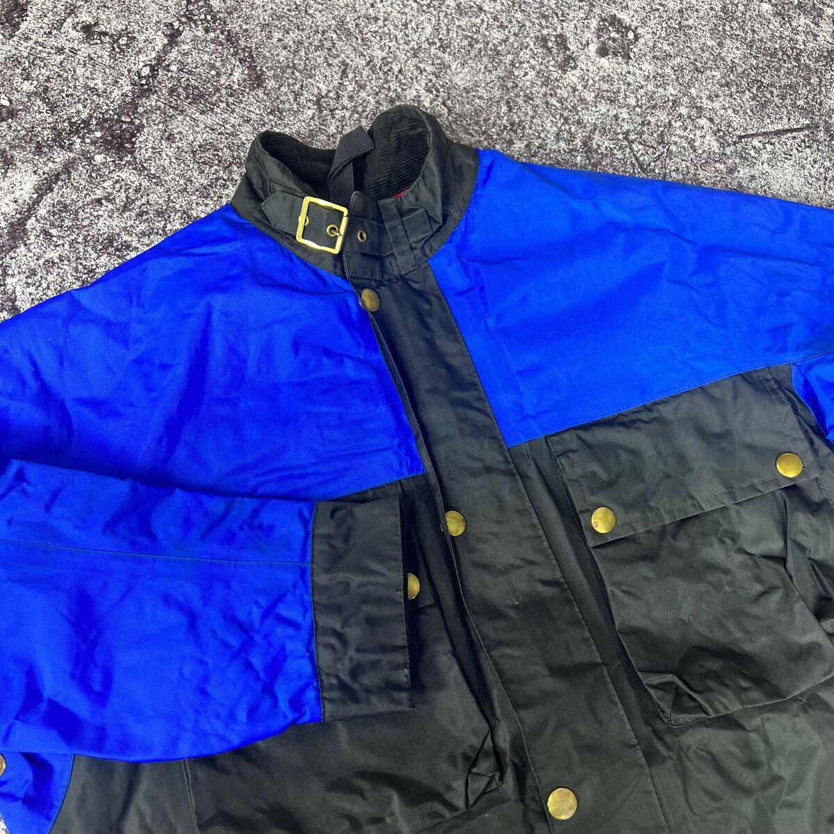 Belstaff Trialmaster 500 Jacket Nylon Black / Blue Size - 48 / 50