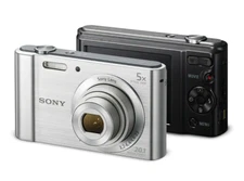 Sony Cyber-shot DSC-W800 20.1 MP 5x Optical Zoom Digital Camera - Black / Silver