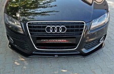 Cup Spoilerlippe SCHWARZ Audi A5 8T B8 S-Line S5 Frontspoiler Spoilerschwert *