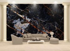 3D Black Marble ZHUB10866 Wallpaper Wall Mural Removable Self-adhesive Ann