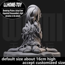 Gioco Herta pupazzo ragazza seduta resina stampa 3D GK figura fai da te modello non dipinto