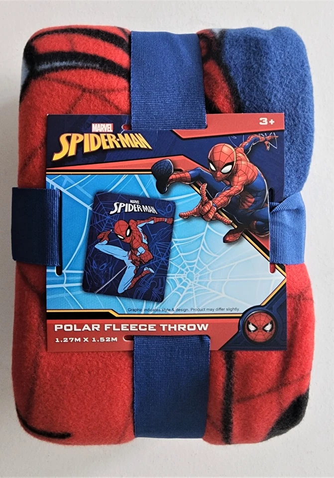 NEW Licensed MARVEL SPIDER-MAN Soft Polar Fleece Throw Rug Blanket 127 x 152cm - Image 2 of 4