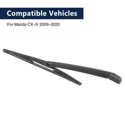 X AUTOHAUX Car Rear Windshield Wiper Blade Arm Set For Mazda CX-9 2009-2020 14 Inch 355mm In | Whizz Blades - Foto 2