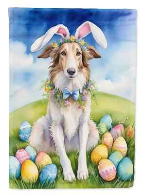 Borzoi Easter Egg Hunt Flag