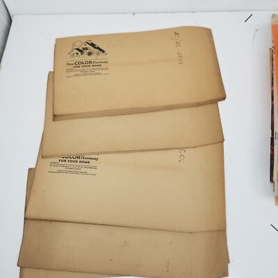 Color Harmony For Your Home Paint DuPont  Envelopes 1930s Set of 24 Sales