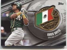 2020 Topps Series 1 KHRIS DAVIS Global Game Medallion Relic Black #to/149