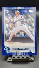 2022 Topps Update Series George Kirby Seattle Mariners Blue Rookie Card RC