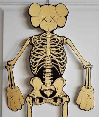 KAWS Companion Skeleton Halloween Wall Hanging Decoration - NEW | eBay