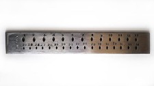 Proops Jewellers 8" 30 Oval Hole Drawplate Draw Plate Wire Jewellers J1012