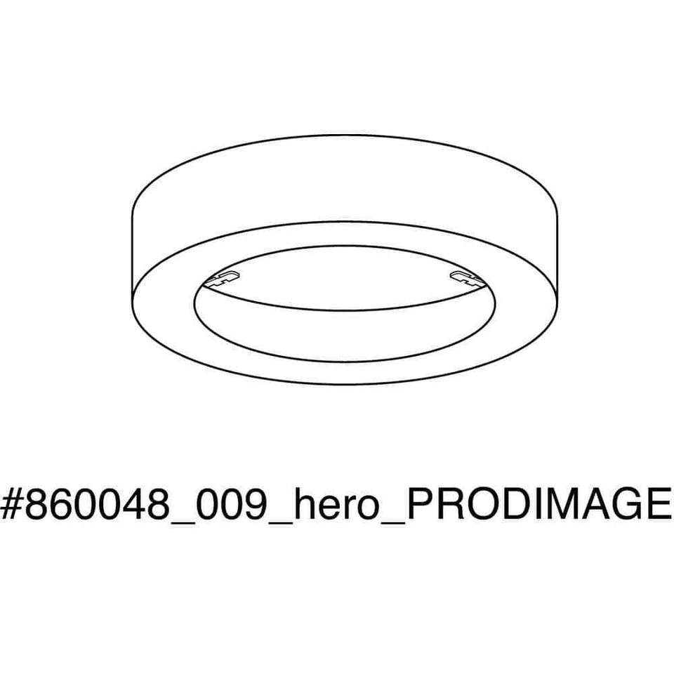 Progress Lighting Everlume 5 in. Brushed Nickel Edgelit Round Trim Ring - Image 2 of 3