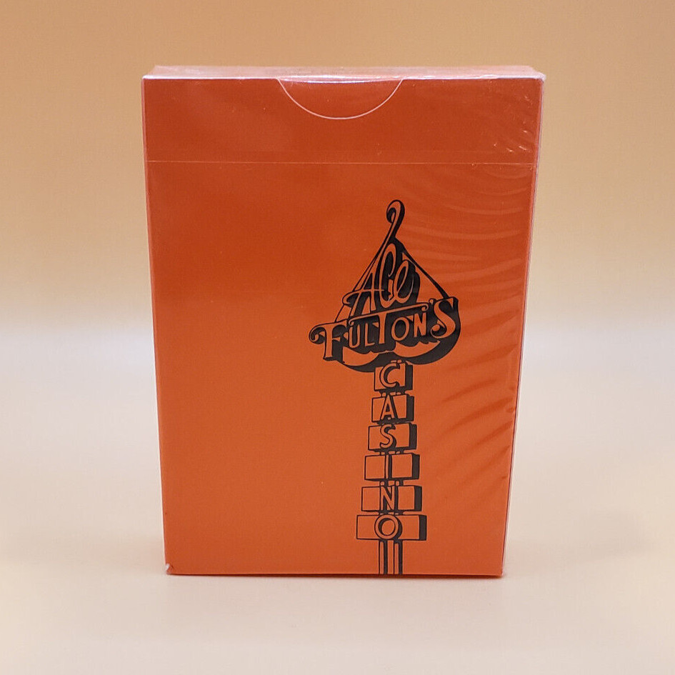 Ace Fulton's Casino Playing Cards - Sunset Orange - Dan & Dave