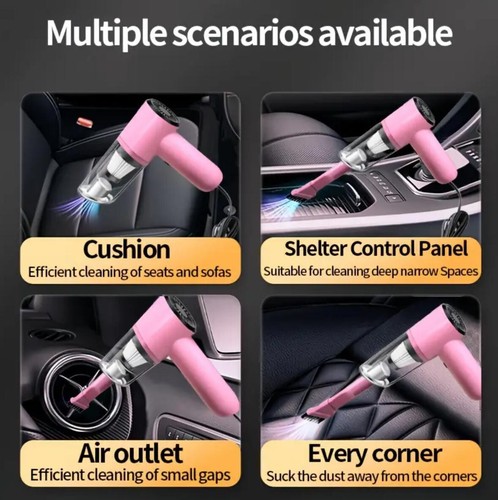 Compact 12V Powerful Handheld Car Vacuum - Easy Dust & Pet Hair Removal - Picture 5 of 9