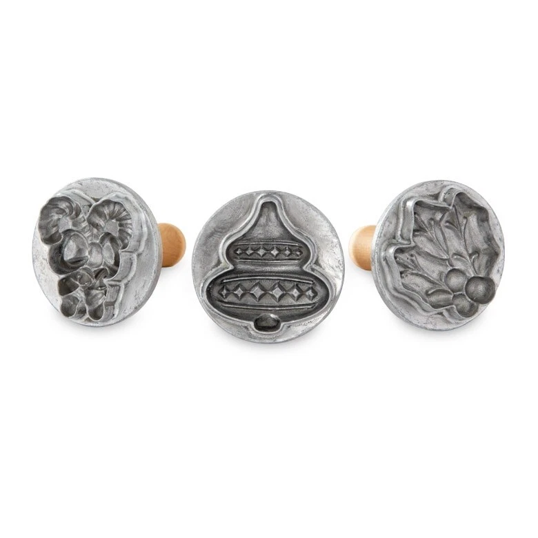Nordic Ware Holiday 3D Cookie Stamps, Set of 3 - Thumbnail 2