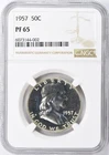 1957 Franklin Half Dollar 50c NGC PF 65