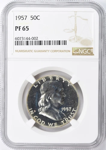 1957 Franklin Half Dollar 50c NGC PF 65