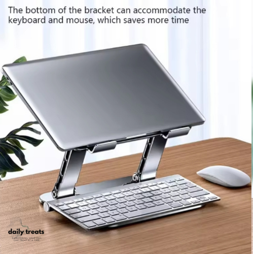 Foldable Aluminum Alloy Laptop Stand for Macbook & Notebooks 10-17 Inch