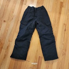 Arctic Quest Insulated Black Snow Ski Pants Youth Medium 10/12