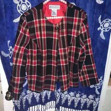  413 Jessica Howard jacket women size 16 multicolored great condition