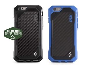Details about Element Case ION for iPhone 6 & 6S Plus - BLUE w/ Carbon  Fiber Back Plate
