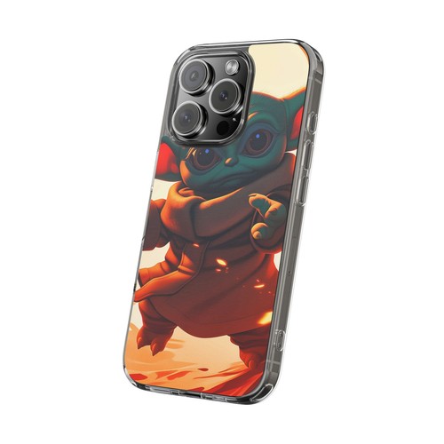 Cute Baby Yoda Clear Phone Case, Mandalorian Gift, Star Wars Case, Geeky Phone - Picture 10 of 124