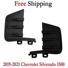 For 2019-2021 Chevrolet Silverado 1500 Bumper Trims Front Left & Right Side 2pcs