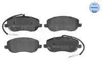 Meyle 025 202 6119/W Bremsbelagsatz, Scheibenbremse For CitroËN Fiat Lancia Peug