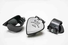 3-Pack Black Mountain Spring Loaded Thumb Pick, Black Jazz Tip