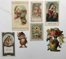 Andachtsbilder Gnadenbilder Spitzenbildchen, Alt&ouml;tting Andenken ca. 1890-1910