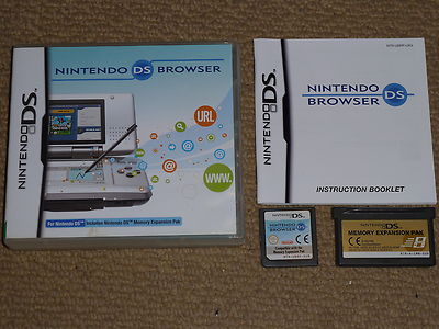 NINTENDO DS BROWSER Internet Web für ORIGINAL & LITE OVP SPEICHERERWEITERUNG PAK