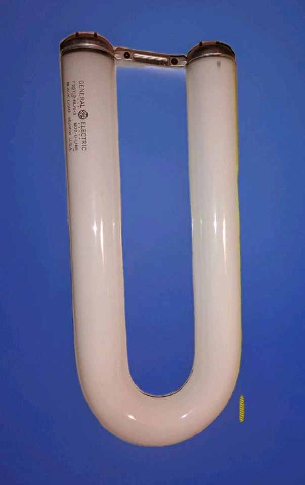 (1) *RARE Vtg *GE F35T12 blu 2 mod-u-line black light Bulb 12" L 3-5/8" Btw Ends - Image 2 of 4