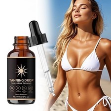 Self Tanning Drops for Face  Body - Natural Ingredients, Sunless Tanner, Glow B