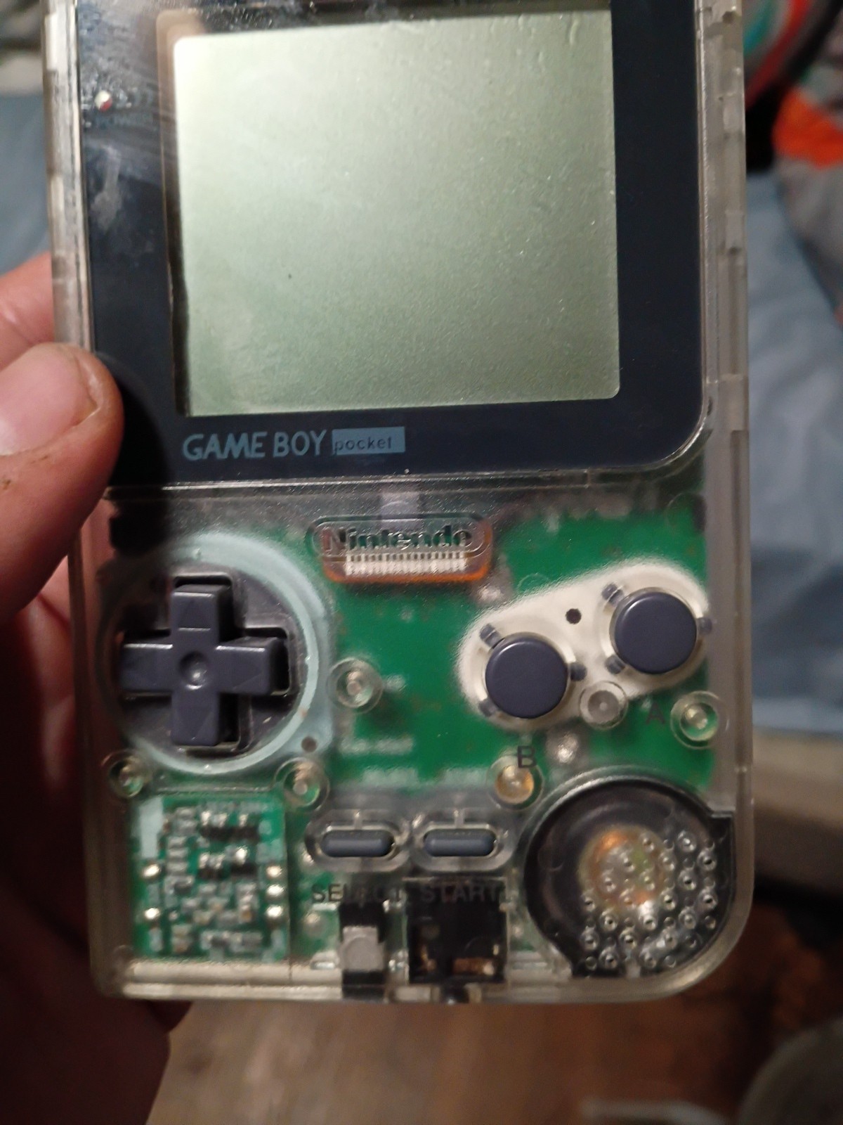 Game Boy Color Clear MGB 001 Console System Tested Working